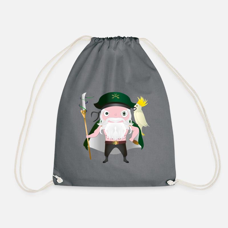 Captain Plank - Drawstring Bag - grey