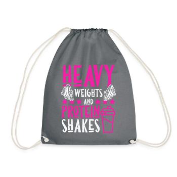 Gym protein - Turnbeutel - Grau - Vorne