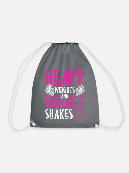 Gym protein - Turnbeutel - Grau