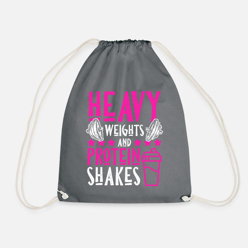 Gym protein - Turnbeutel - Grau