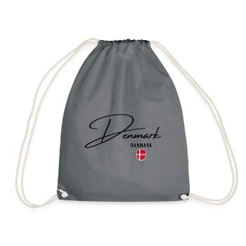 Drapeau du Danemark, fierté danoise - Sac de sport léger - gris - Devant