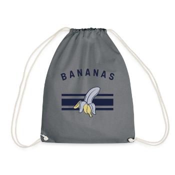 Bananas - Drawstring Bag - grey - Front