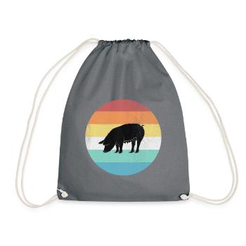 porc - Sac de sport léger - gris - Devant