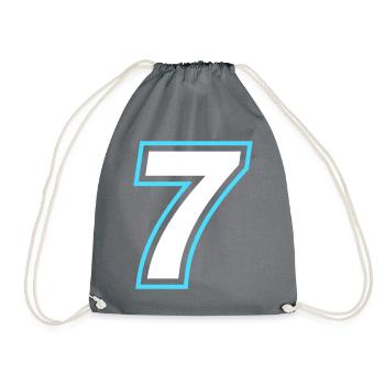 7 nombre symbole - Sac de sport léger - gris - Devant