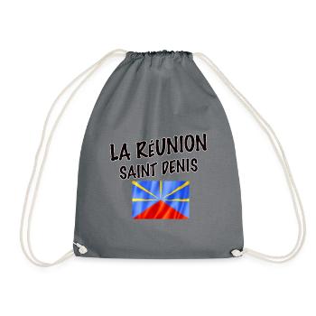 La Réunion Saint Denis Drapeau Fierté - Sac de sport léger - gris - Devant