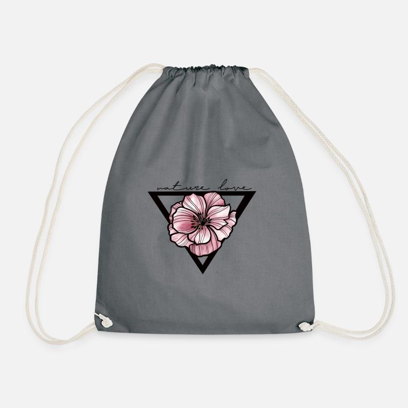 Nature Love Hibiscus Fleur fleur fleur - Sac de sport léger - gris
