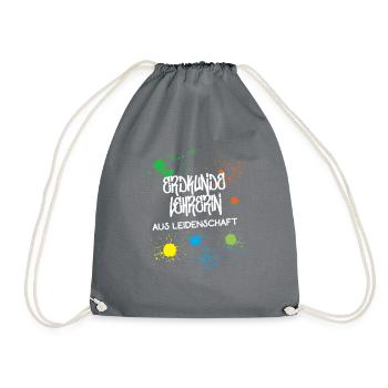 Erdkunde Lehrerin Geografie Geo Geographie Lehrer - Turnbeutel - Grau - Vorne