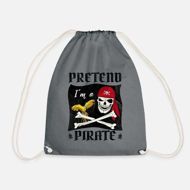 Pretend I´m a Pirate - Turnbeutel - Grau