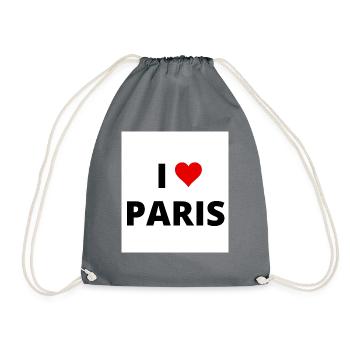 I LOVE PARIS - Sac de sport léger - gris - Devant