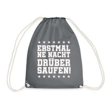 Boire une nuit - Sac de sport léger - gris - Devant