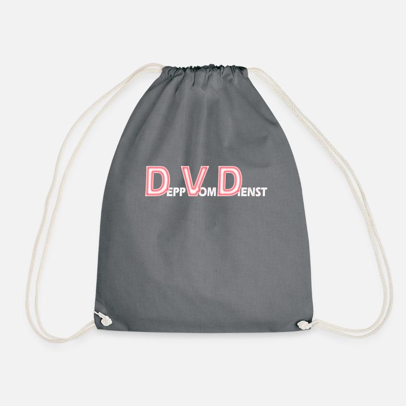 dvd depp vom dienst weiss - Turnbeutel - Grau