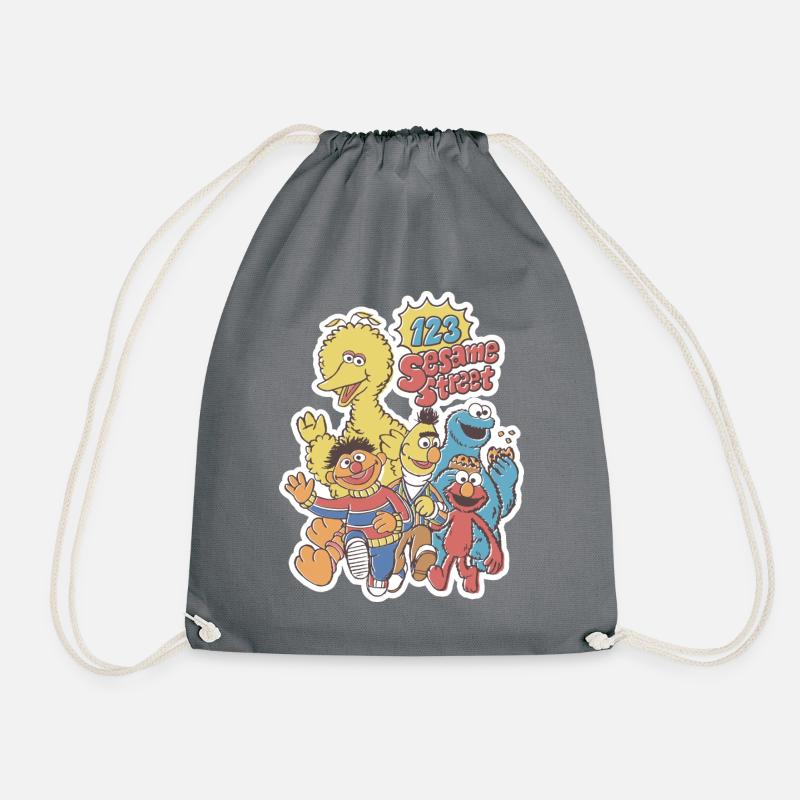 Sesame Street 123 Group - Drawstring Bag - grey