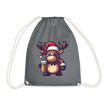 Orignal Bière de Noël Drôle - Sac de sport léger - gris - Devant
