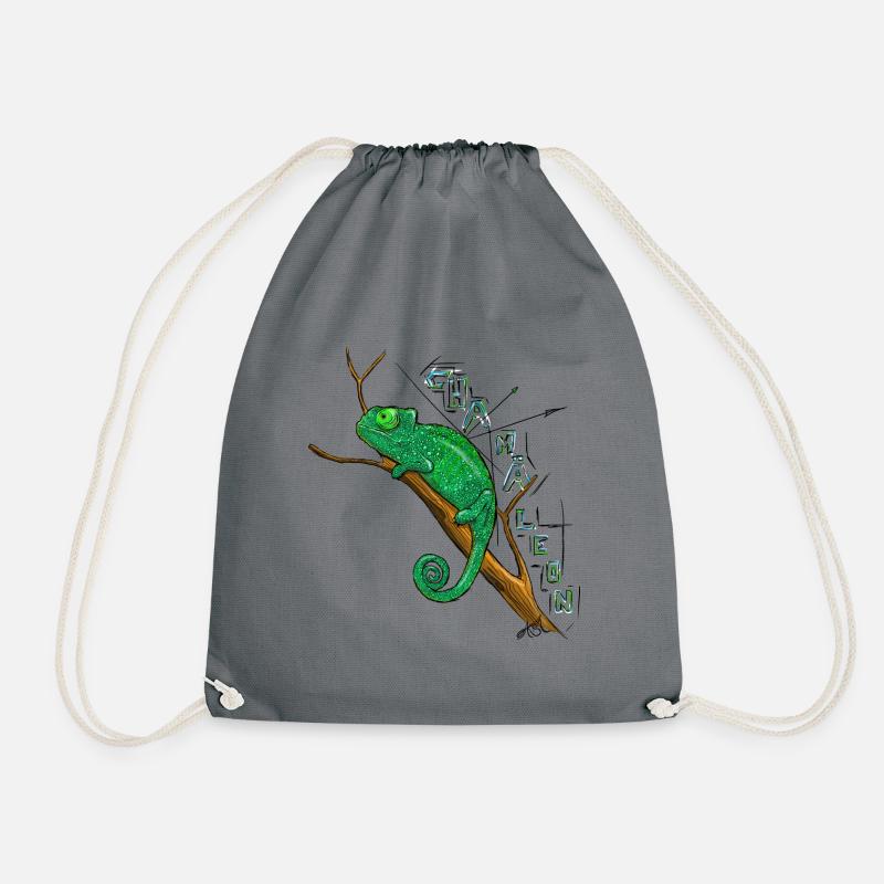 Chamaeleon - Turnbeutel - Grau