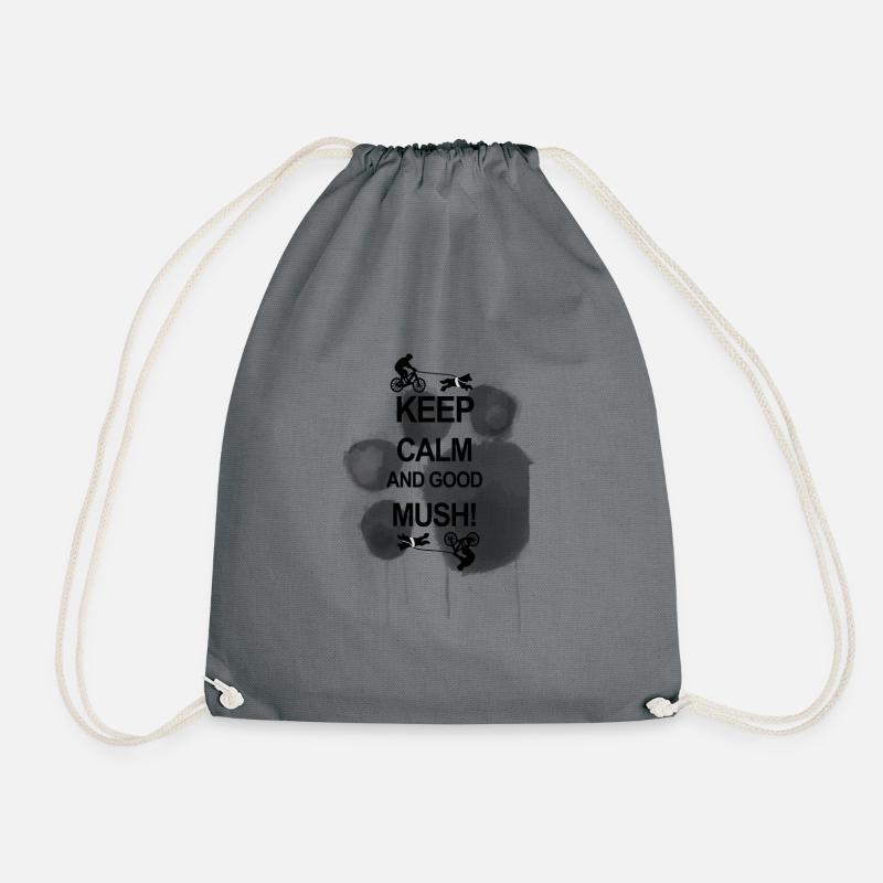 Keep Calm And Good Mush - Drawstring Bag - grey