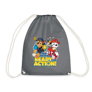 Paw Patrol Pawfect Teamwork Chase Marshall - Turnbeutel - Grau - Vorne