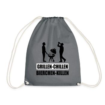 BBQ - Turnbeutel - Grau - Vorne