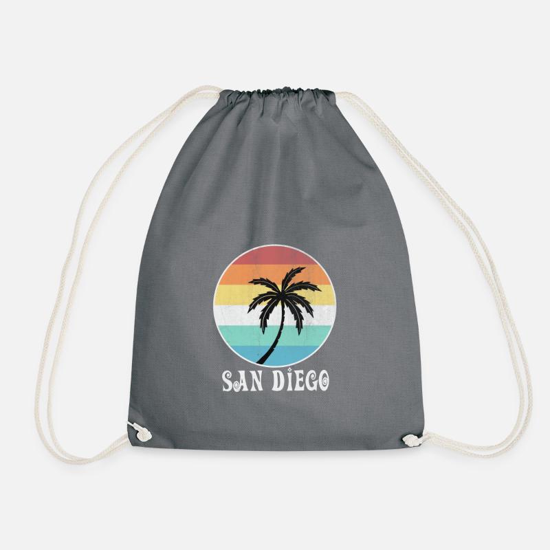 San Diego - Drawstring Bag - grey