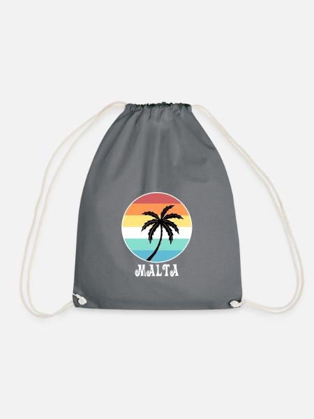 Malta - Drawstring Bag - grey