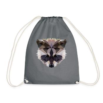 Polygon Waschbaer Racoon - Turnbeutel - Grau - Vorne
