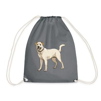 Kangal Hund - Turnbeutel - Grau - Vorne
