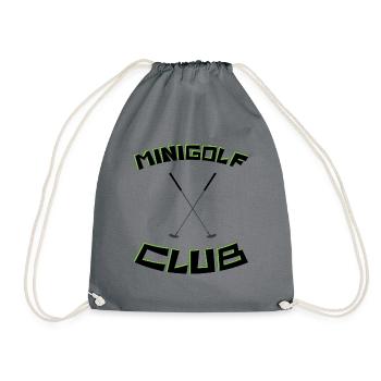 MINIGOLF -CLUB- Jahreseinkommen - Turnbeutel - Grau - Vorne