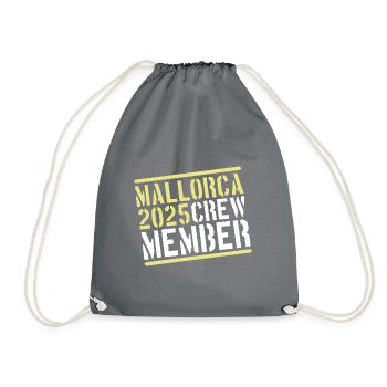 Mallorca 2025 Crew - Turnbeutel - Grau - Vorne