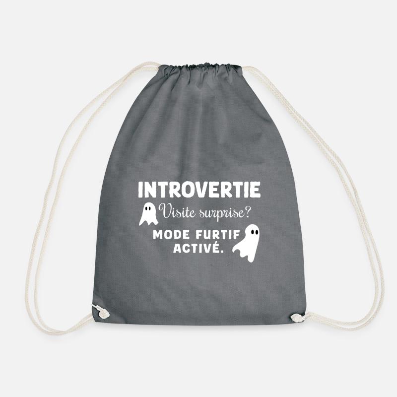 Verstohlener Introvertierter - Turnbeutel - Grau