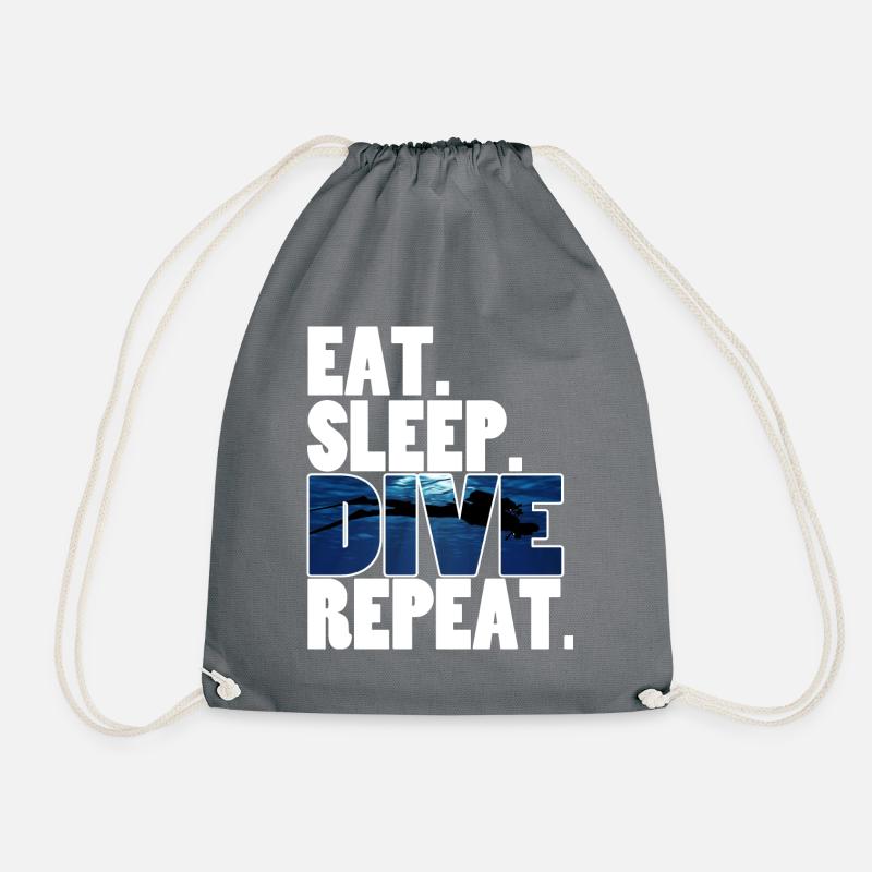 Dive,Diver - Turnbeutel - Grau