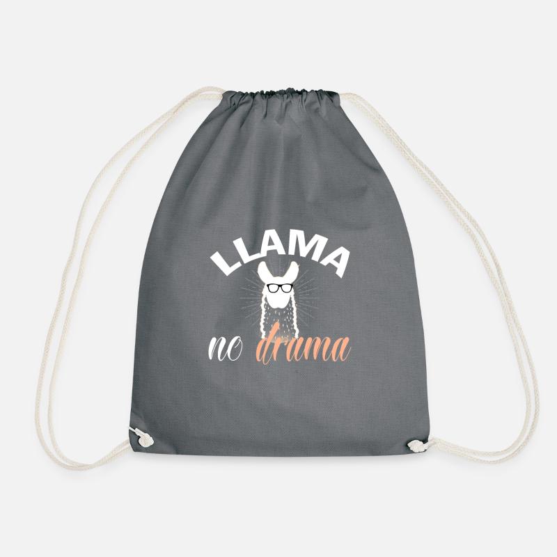 Das Lama - Turnbeutel - Grau