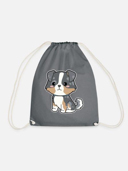 Australian Shepherd - Turnbeutel - Grau