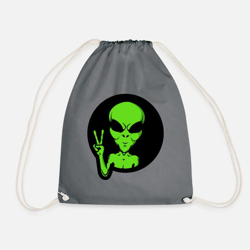 Ufo Alien - Turnbeutel - Grau