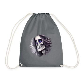 Skeleton - Drawstring Bag - grey - Front