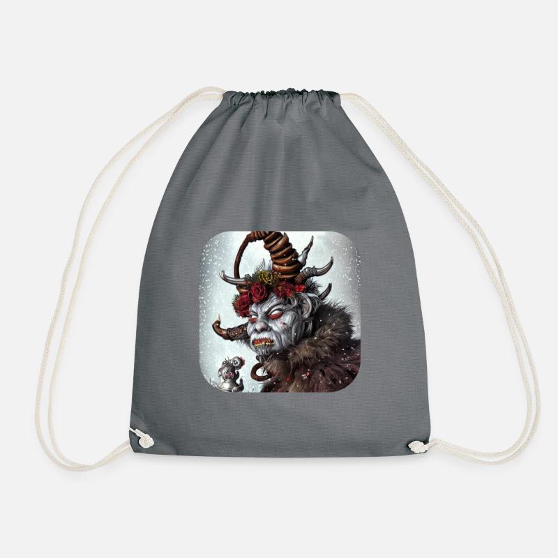 Krampus - Turnbeutel - Grau