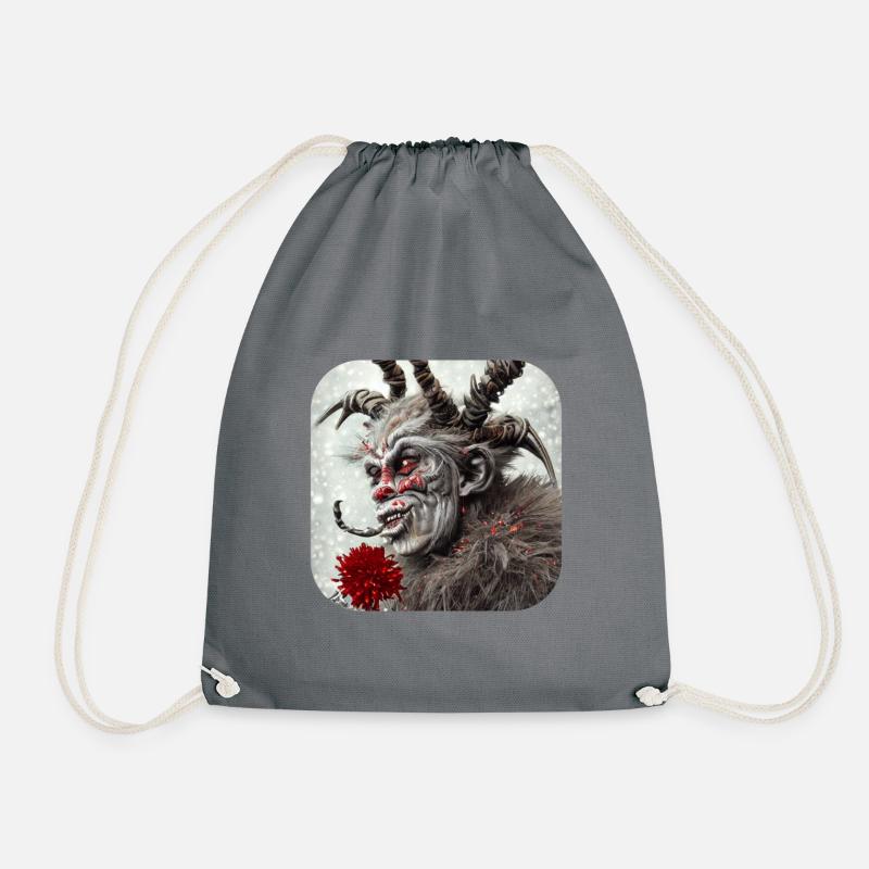 Krampus - Turnbeutel - Grau