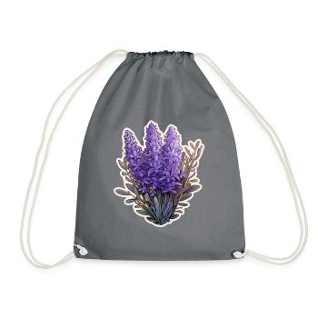 Lavendel - Turnbeutel - Grau - Vorne