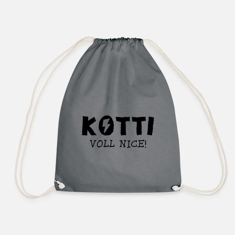 KOTTI VOLL NICE! - Turnbeutel - Grau