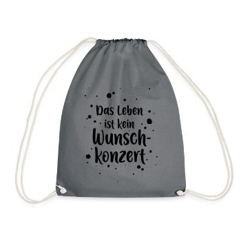 request concert - Drawstring Bag - grey - Front