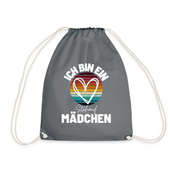 Sprücheshirts Motivationssprüche Motivationsspruch - Turnbeutel - Grau - Vorne