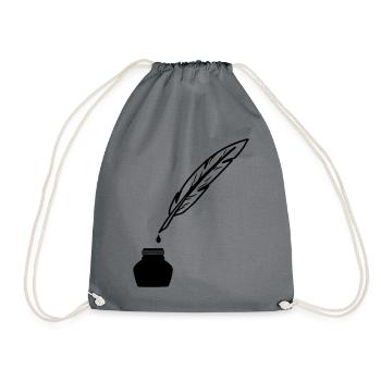 Spring as pen to write - Drawstring Bag - grey - Front