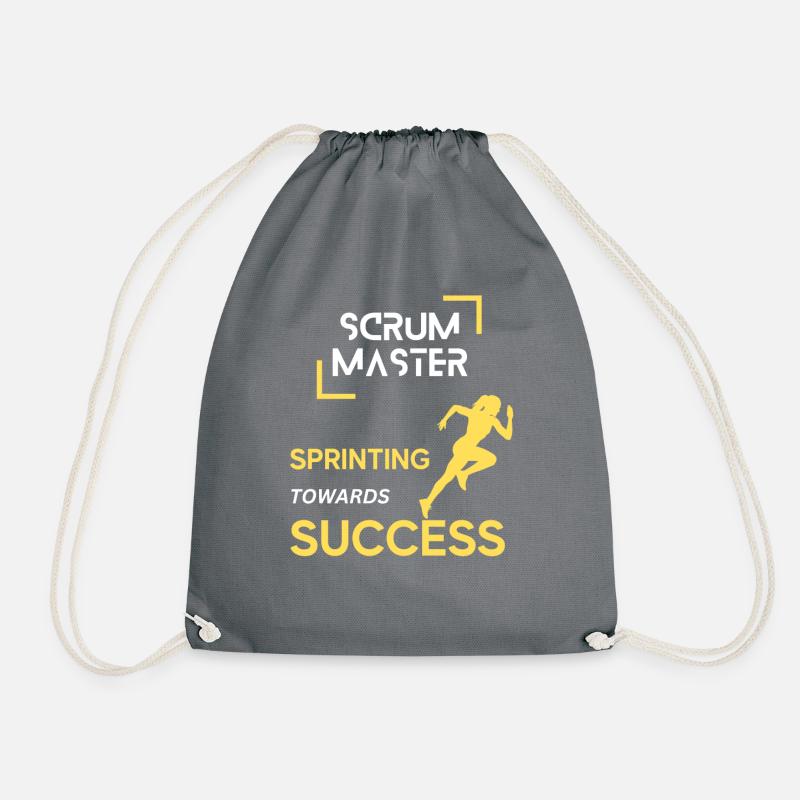 Scrum Master SPRINT ZUM ERFOLG - Turnbeutel - Grau