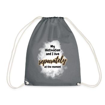ATTITUDE POSITIVE ÉTAT D’ Motivation - Sac de sport léger - gris - Devant