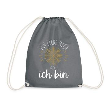 Wegweiser MOTIVATION - VEGVISIR - Turnbeutel - Grau - Vorne