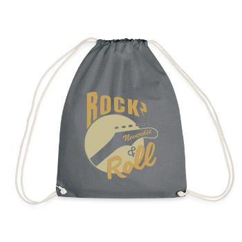 Rock and roll - Drawstring Bag - grey - Front