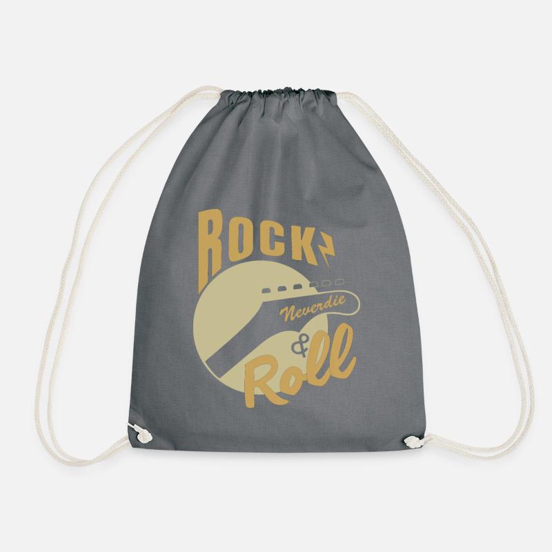 Rock n Roll - Turnbeutel - Grau