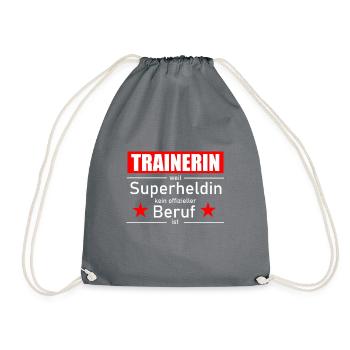 Trainerin - Turnbeutel - Grau - Vorne