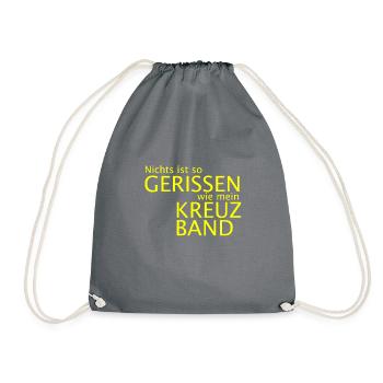 Kreuzbandriss - Turnbeutel - Grau - Vorne