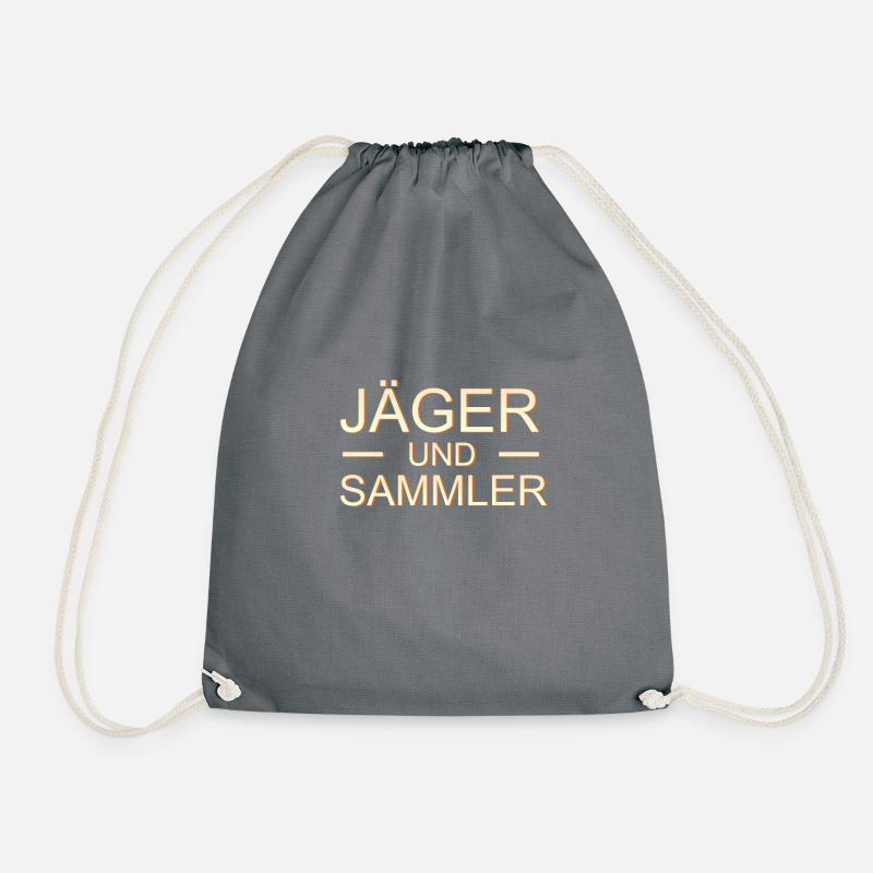 Jäger und Sammler - Turnbeutel - Grau