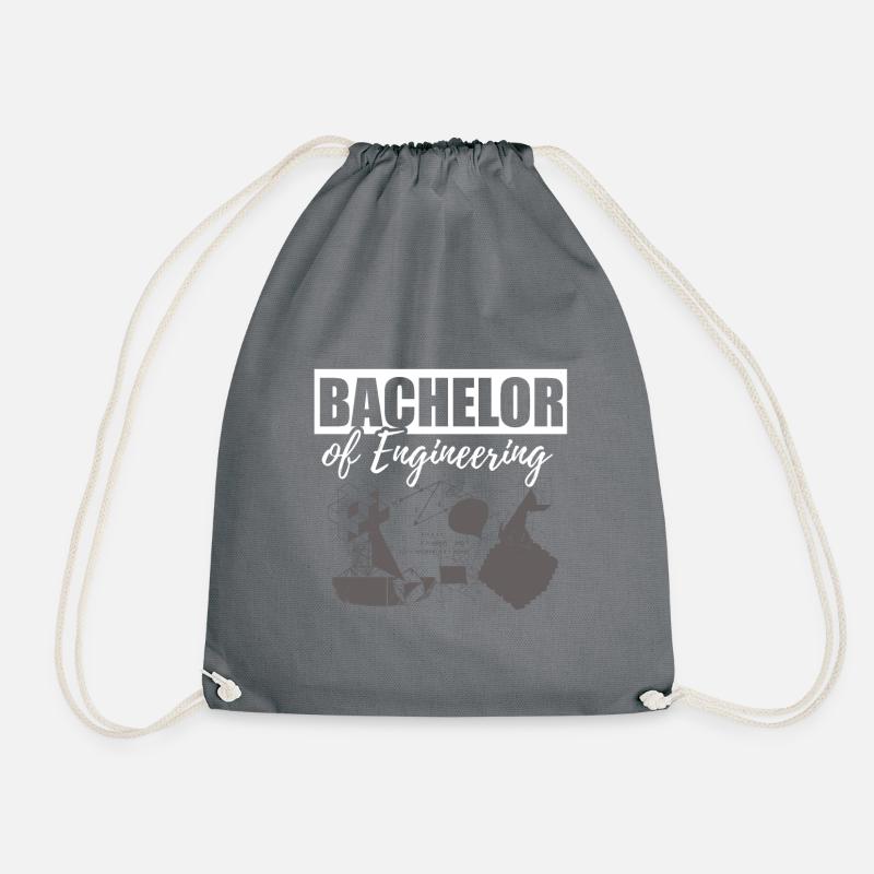 Bachelor of Engineering Spruch - Turnbeutel - Grau
