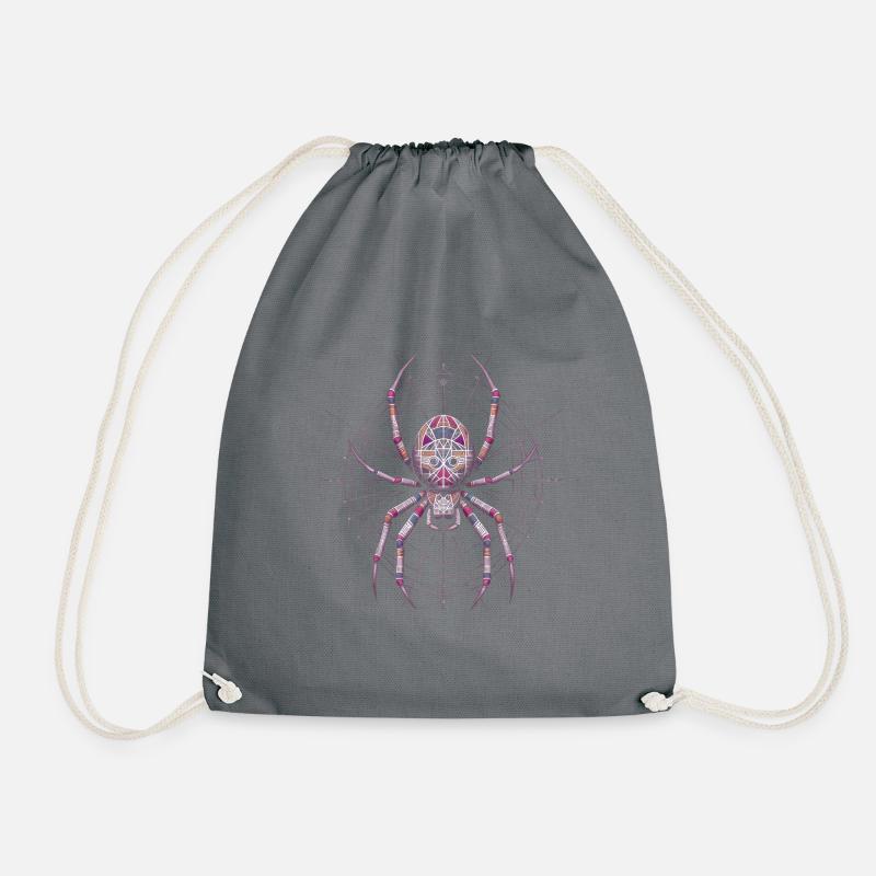 Spinne - Turnbeutel - Grau